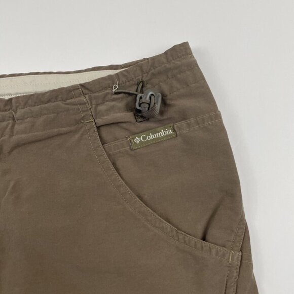 Columbia Capri Pants Women's Small 18” Inseam Cinch Waist/Hem Nylon Cotton Hike - Picture 7 of 10